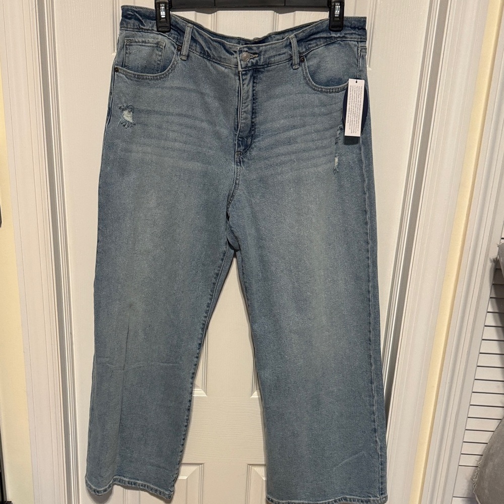 Scoop Wide Leg Low Slung Jean size 14